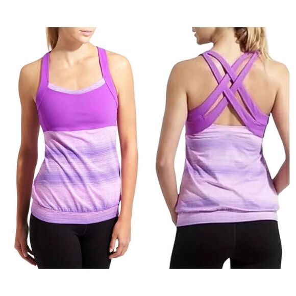 Athleta Tops - Athleta Stride Crunch and Punch‎ Tank Top in Jazzy Purple Size L Large
